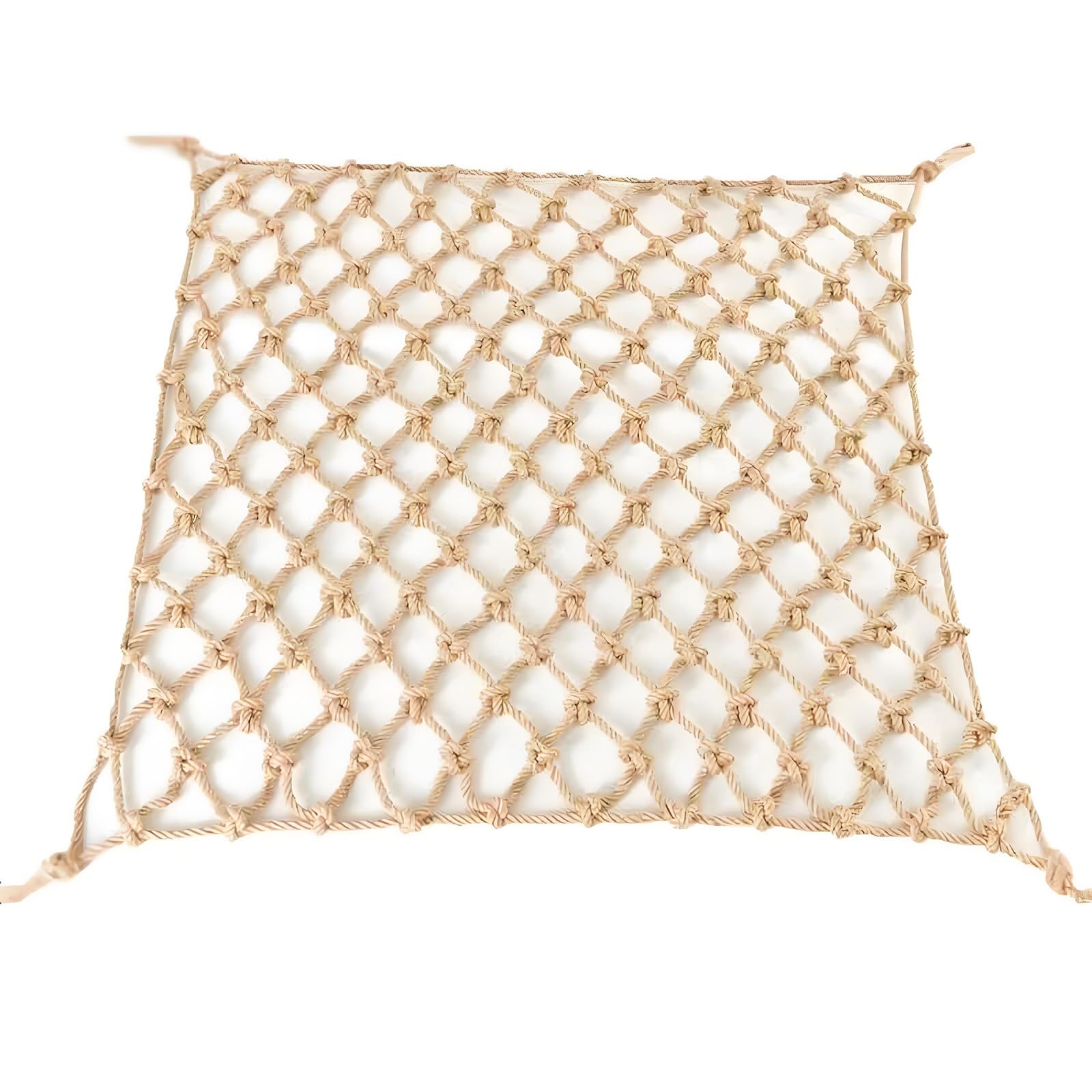 Lwjsocp Jute Hemp Climbing Netting, 10X10ft Garden Playground Safety Net, Railing Decor & Cargo Rope Net For Balcony, Treehouse, Backyard Protection, & Eco-Friendly