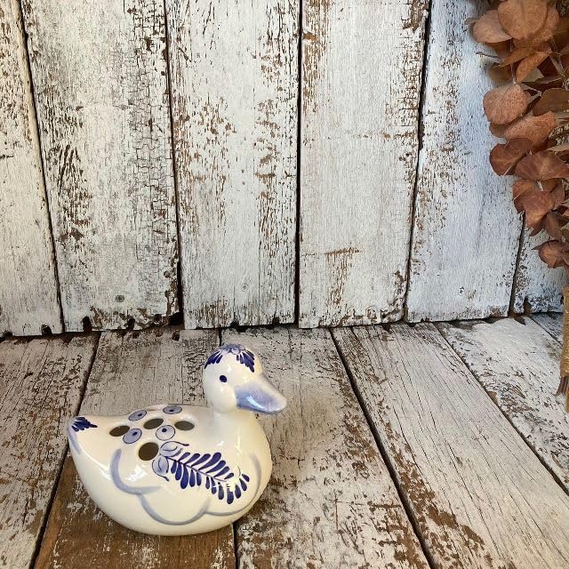 vintage アヒル 陶器 プランター 置物 アンティーク レトロ vintage アヒル 陶器 プランター 置物 アンティーク レトロ