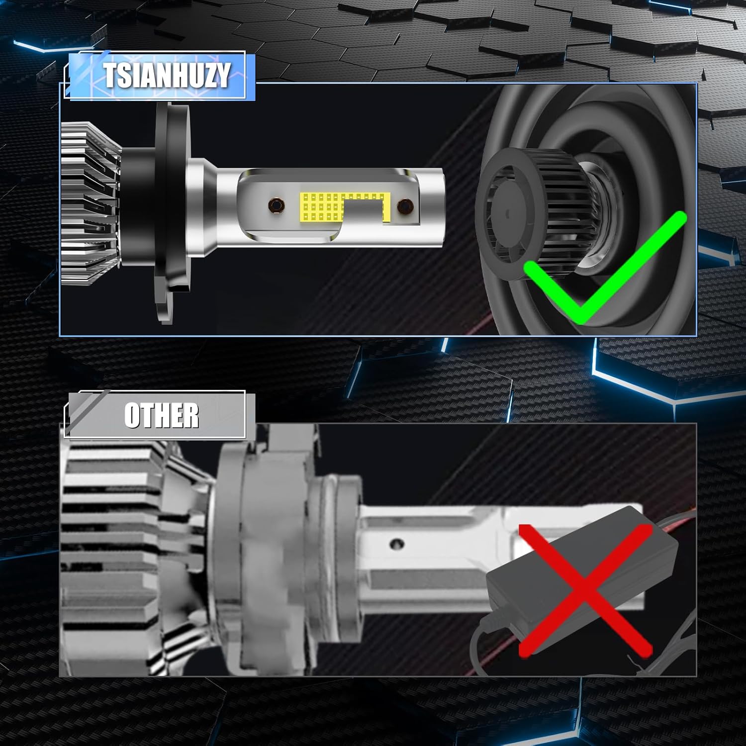 Fit for Toyota tacoma 2005 2006 2007 2008 2009 2010 2011 Vehicle Light Bulbs Combo, Enhanced Visibility, Direct Installation, 4-Pack