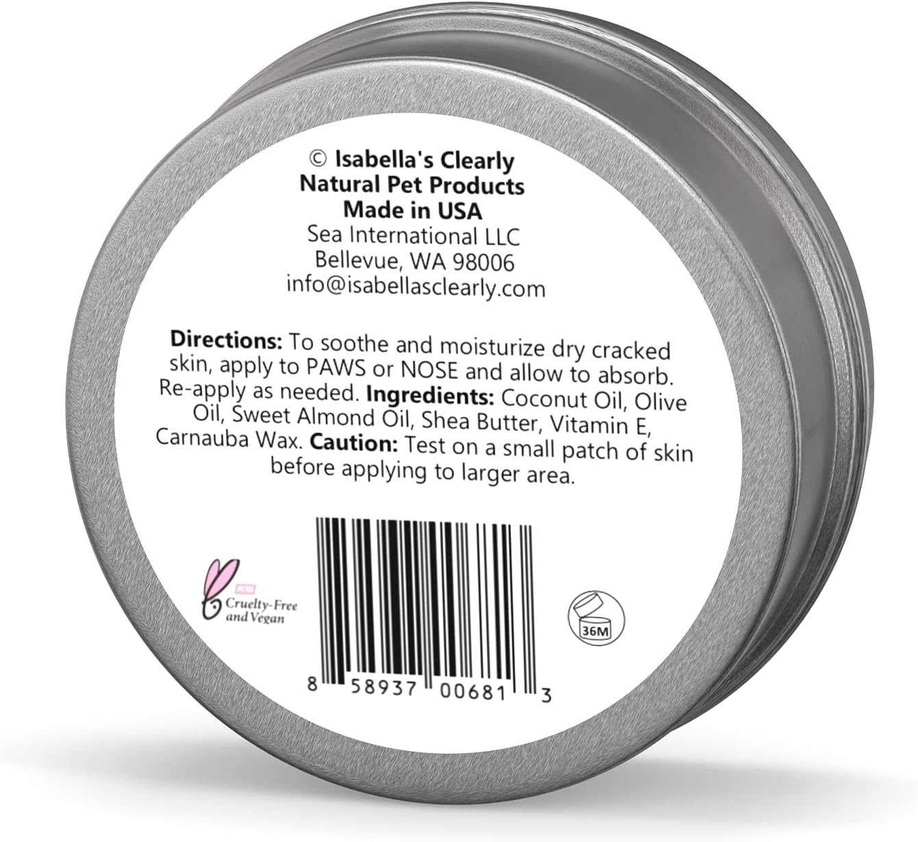 Isabella's Clearly PAWS for DOGS Soothing Balm for Dry Irritated, Red Itchy Paws and Noses, 45 g - Image 5