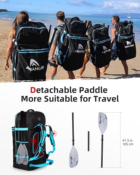 Abahub Pagaia Kayak 210 cm a 230 cm Regolabile Alluminio Doppia Remi Kayak Paddle Pagaie da Kayak per Kayak Barca a Remi Canoa Gambo in Lega di Alluminio Lame in Plasticain 12 Colori - 3