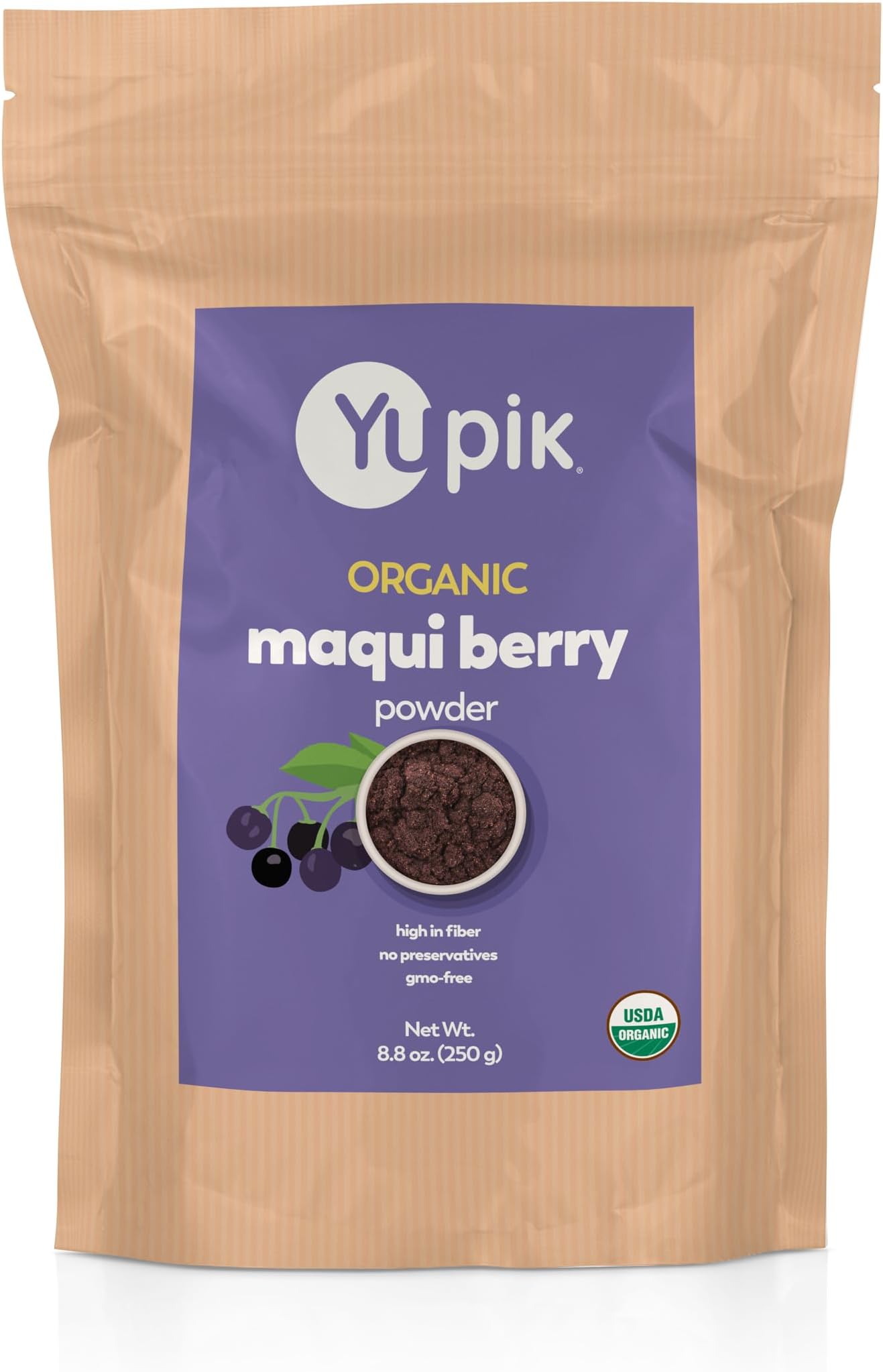 Organic Powder Superfood, Maqui, 8.8 Oz, Non-GMO, Vegan, Gluten-Free, Pack of 1