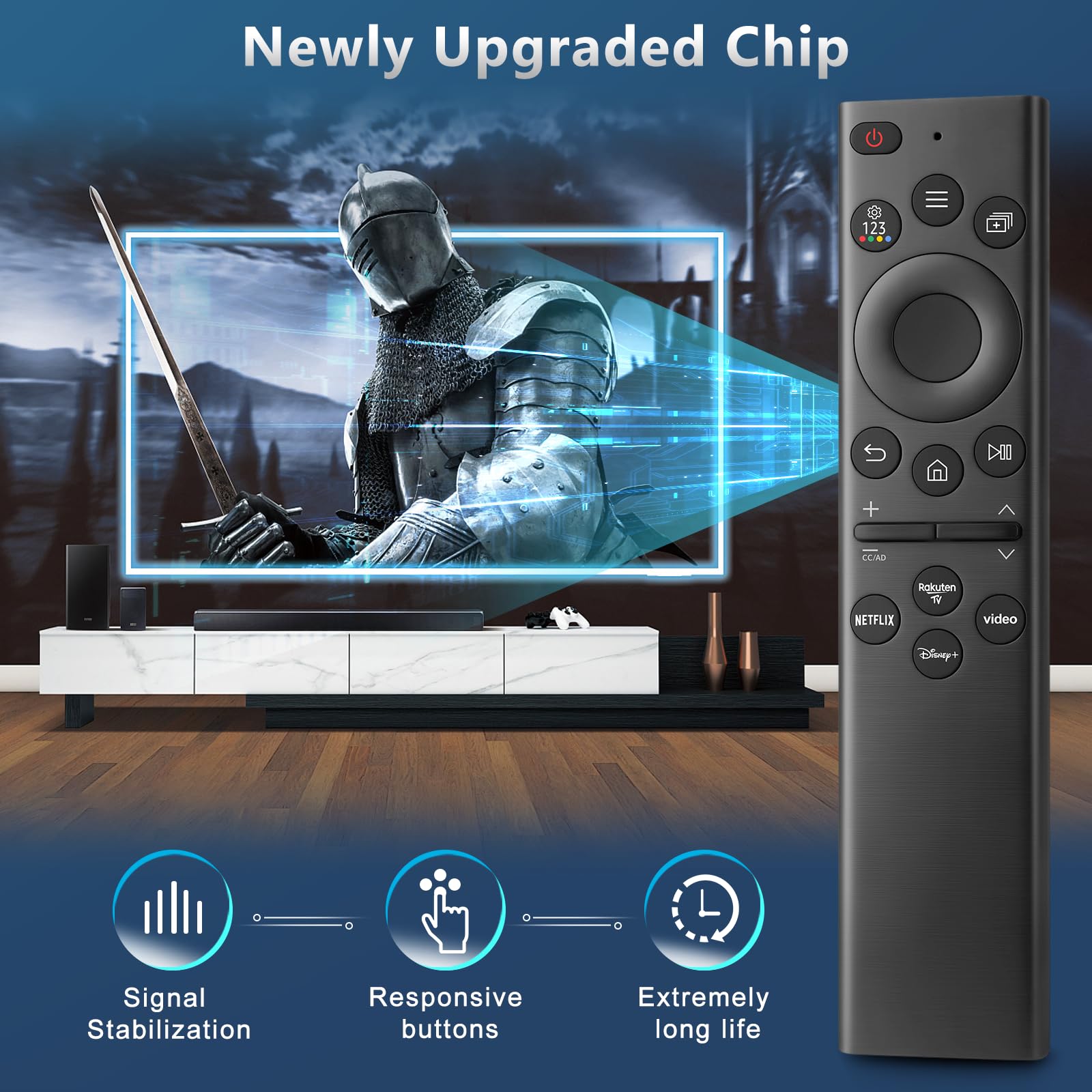 Telecomando Universale di Ricambio per TV Samsung - Telecomando Smart con Pulsanti di Scelta Rapida per Televisori Samsung