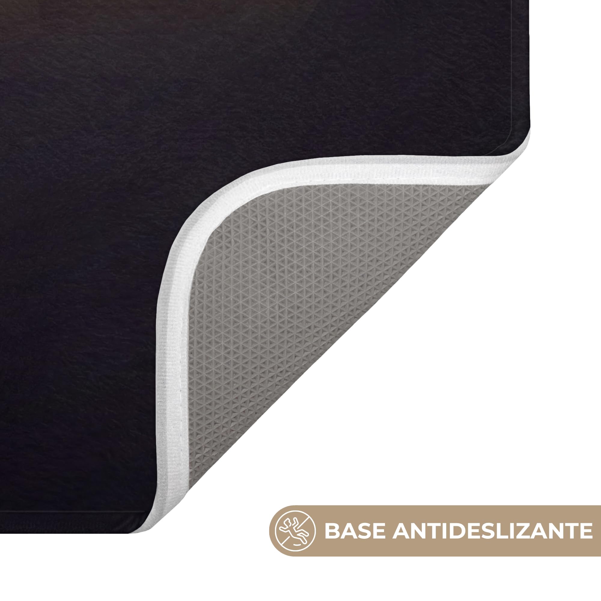 Alfombras Baño Rectangular 60x90 cm Alfombra Ducha Lavable Tapete Bath Mat Non Slip Antideslizante Bathroom Decoracion Shower VIP - Oro - Destello