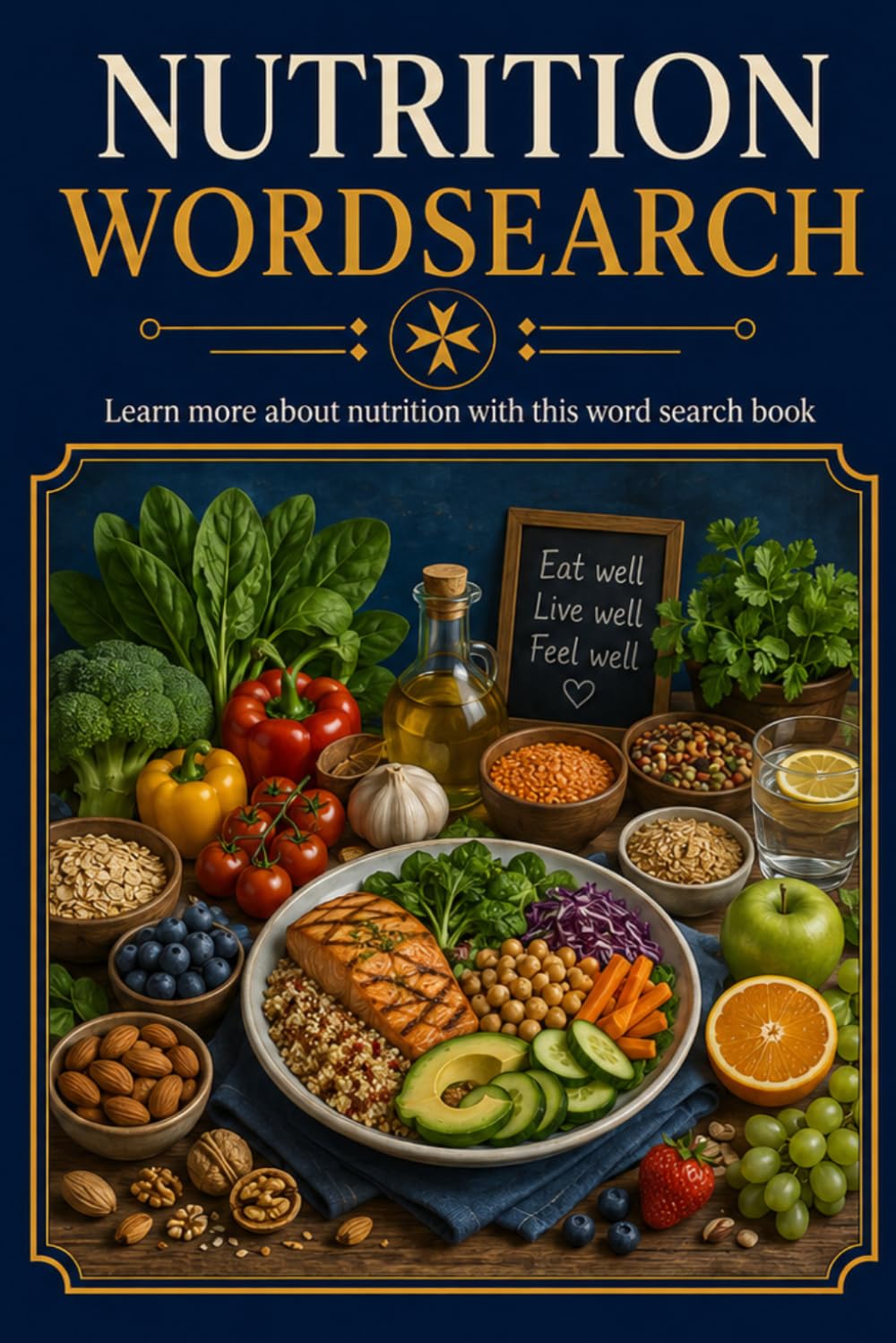 NUTRITION WORDSEARCH Learn more about nutrition with this word search book: 60 Puzzles. All Solutions included.