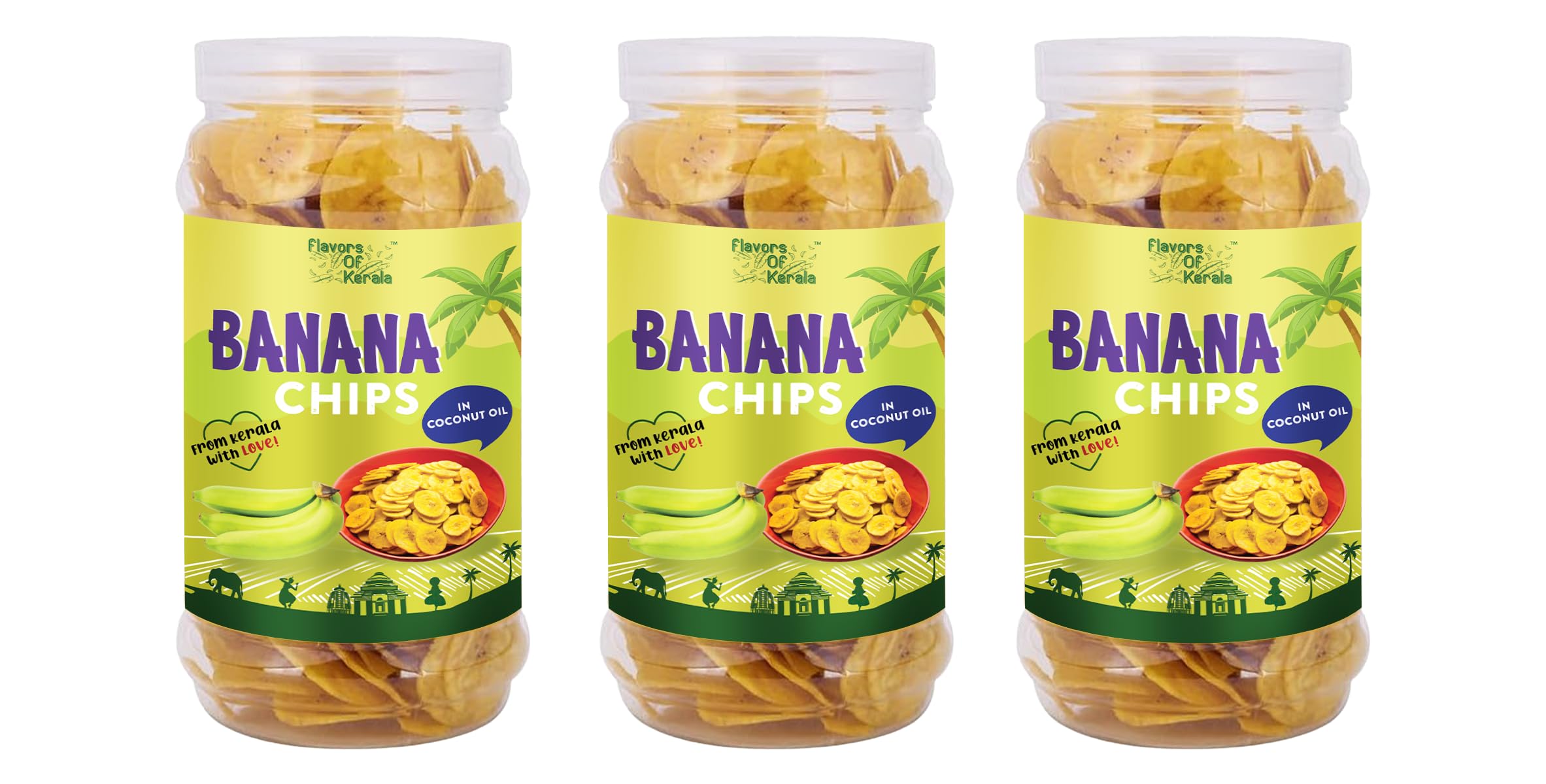 FLAVORS OF KERALA (FOK) | Banana Chips In Coconut Oil | Fresh, Authentic, Crispy Nakeen Snack Wafers (600 Grams) (B0CP61Q2Q9) Amazon Price History, Amazon Price Tracker