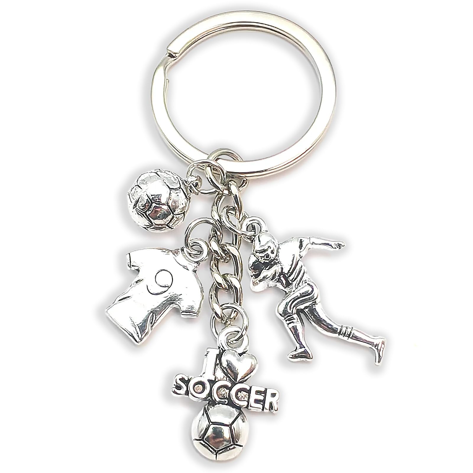 Zynara Fußball Schlüsselanhänger, Fußballtaschen Ornamente für Jungen, Geschenke für Fußballtrainer