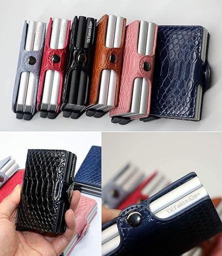 Miniatura 5 de Ultrafino RFID bloqueo cartera seguro tarjeta de crédito cartera titulares de tarjetas de crédito