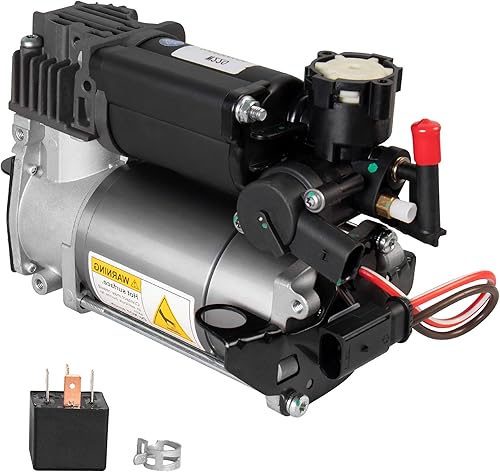 MOSTPLUS Airmatic - Bomba de compresor de suspensión de aire con relé compatible con Mercedes Benz Clase S W220 W211 W219 Clase E S211 CLS500 CLS550