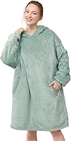 Vista 12 de LetsFunny Manta con Capucha, Sudadera Manta de Forro Polar Sherpa de Gran Tamaño Usable, Súper Suave, Cálida y Acogedora con Bolsillo Gigante