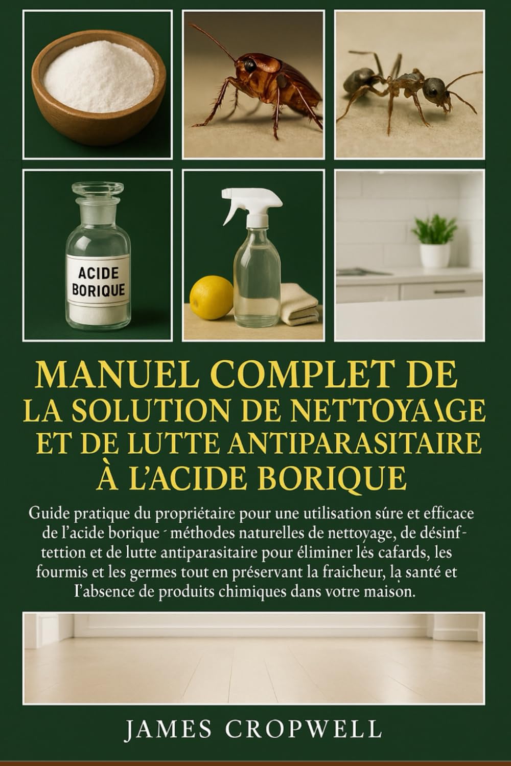 Manuel Complet De La Solution De Nettoyage Et De Lutte Antiparasitaire À L'acide Borique: Guide pratique du propriétaire pour une utilisation sûre et ... de produits chimiques dans votre maison.