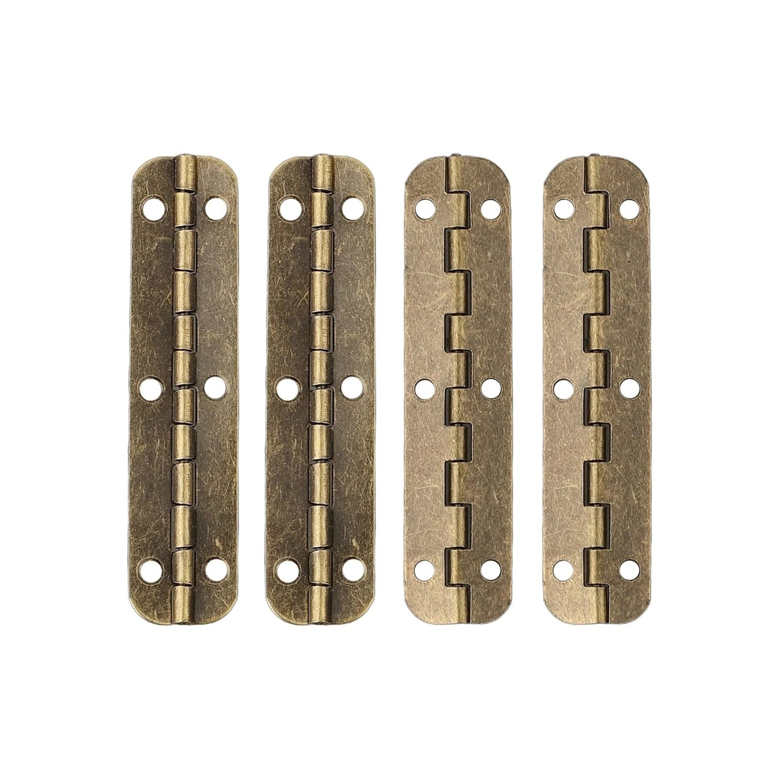 Evdmgzjapstj One Color Folding Door Hinge,4Pcs 6 Hole Cabinet Hinges Smooth Movement Strong And Sturdy Stylish Design