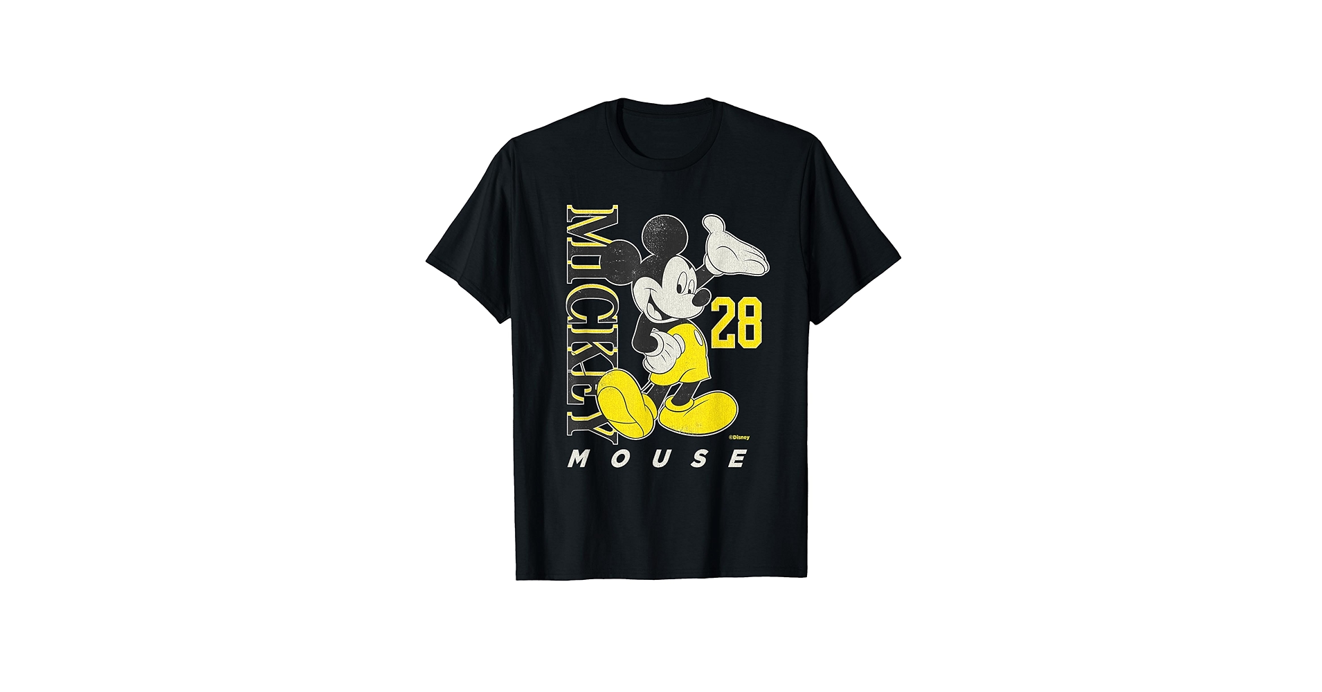 美品　Disney ディズニー　ヴィンテージ 80s ミッキー　Tシャツ　黒 Disney - Disney オールドディズニー 80s ミッキーマウスTシャツ