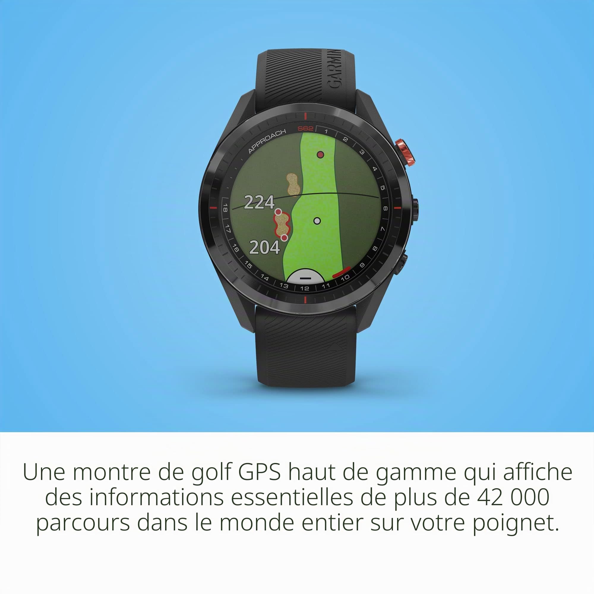 Garmin Approach S62 Smartwatch Golf Black + CT10