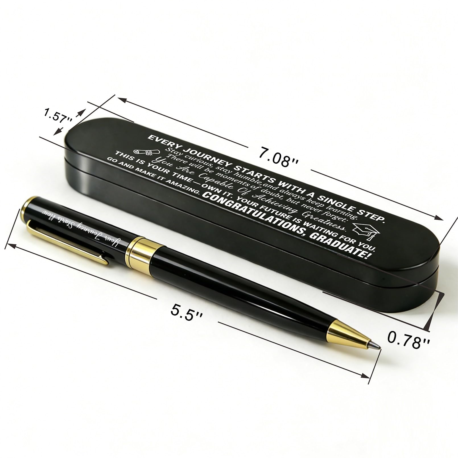 DGXMD Class of 2026 Graduation Gift Inspirational Engraved Ballpoint Pen with Pen Case - Elegant Writing Pen for High School & College Graduates, Gift for Him or Her - Image 2