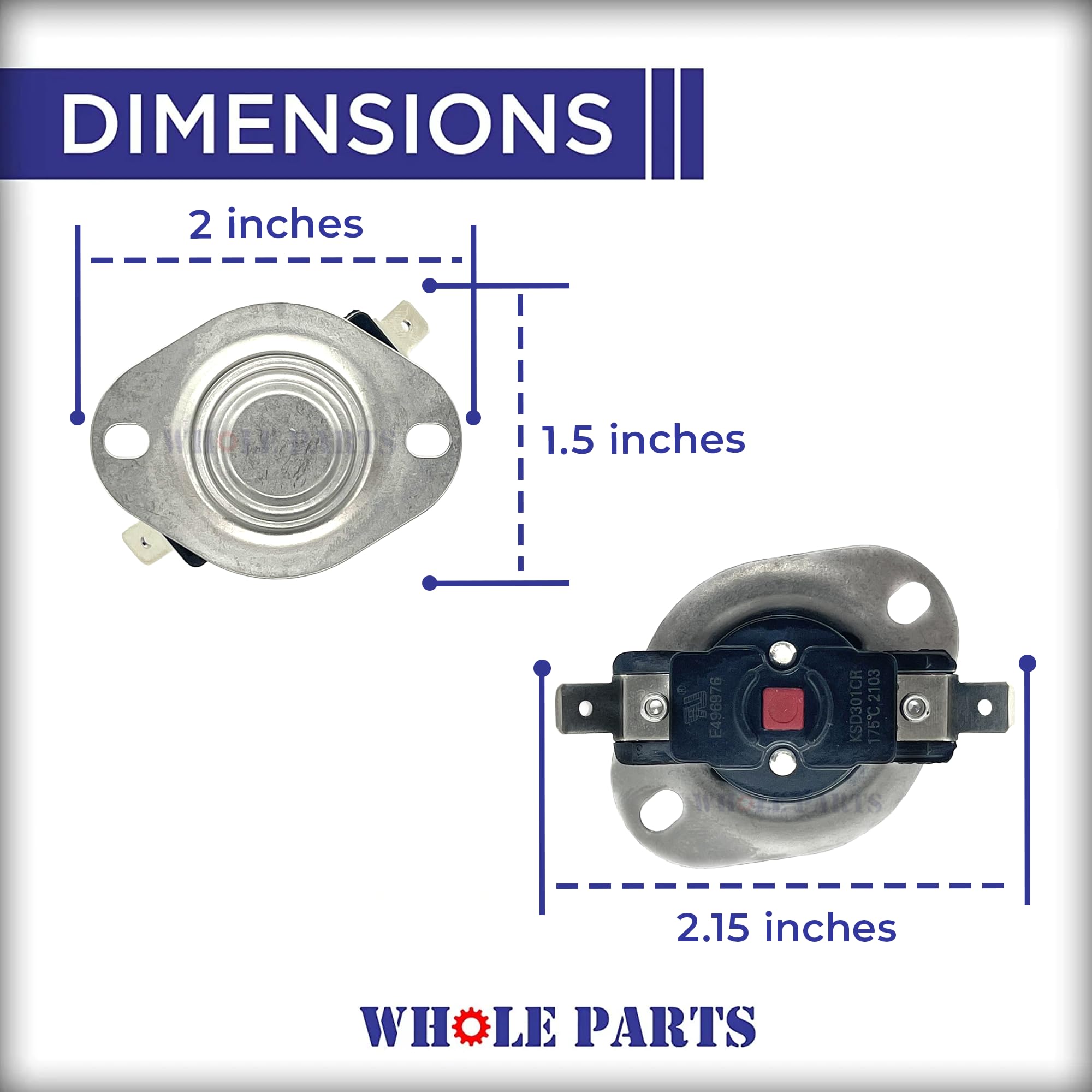 ERP Exact 00422272 Dryer High Limit Thermostat For Bosch – Replaces 422272 AP3697512