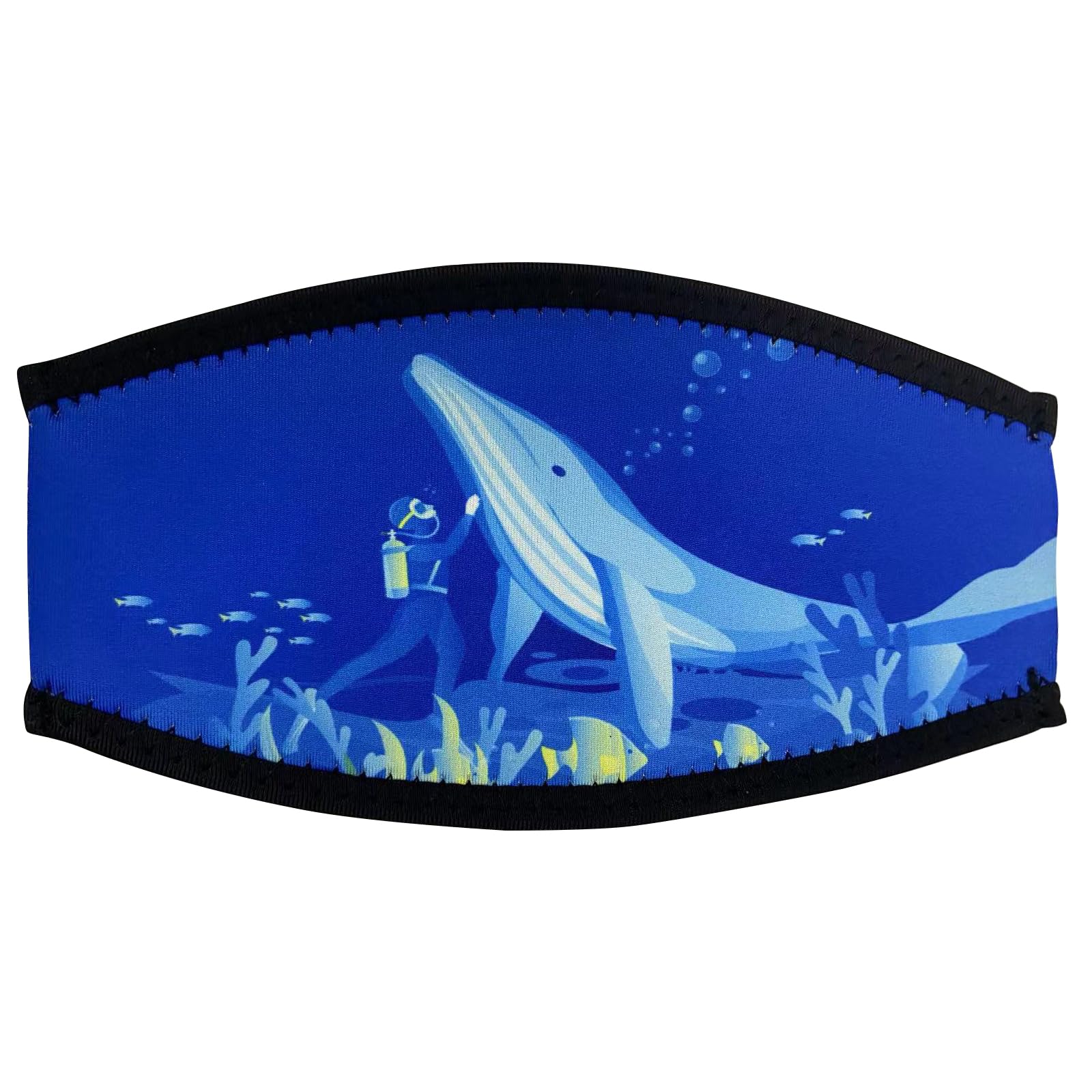 Valicaer Dive Mask Strap,Diving Mask Slap Straps Cover Neoprene Scuba Dive Mask Strap Portable Snorkel Mask Straps Diving Slap Strap Accessory Water Sport Gear Hair Protector Snorkeling Belt