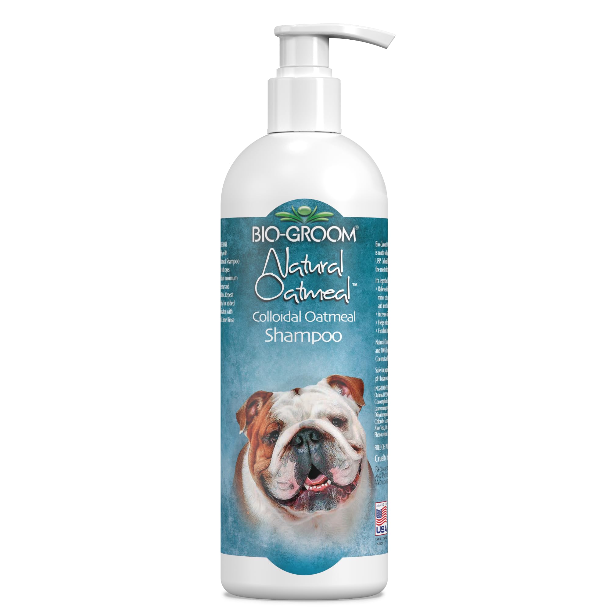 Bio-​groom Naturel Shampoing aux flocons d'avoine pour chiens et chats 907,​2 gram