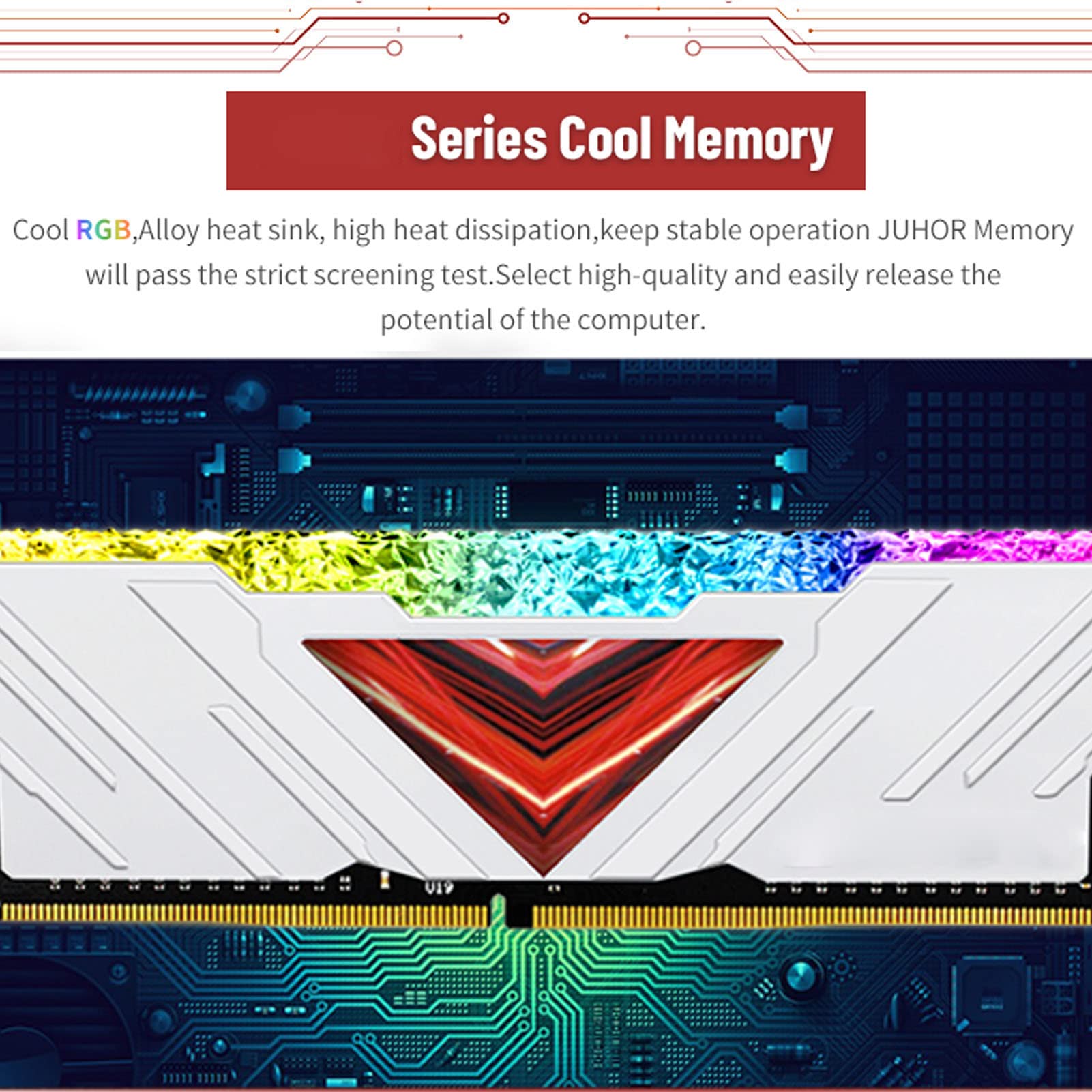 Aramox Pamięć DDR4 3200MHz do Komputerów Stacjonarnych, 25600 RGB