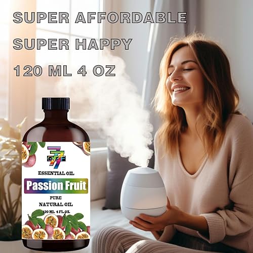 Miniatura 2 de Aceite esencial de maracuyá, 4 onzas líquidas, aceite de fragancia puro y natural para difusor de aroma, humidificador, cuidado de la piel,