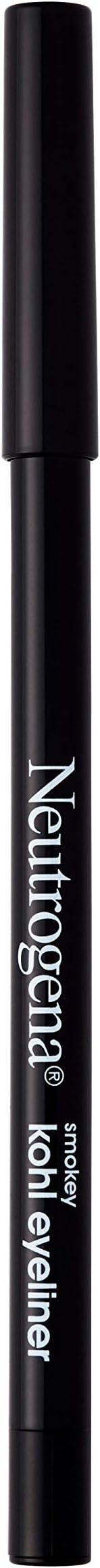 Neutrogena Smokey Kohl Eyeliner with Antioxidant Vitamin E, Water-Resistant & Smooth-Gliding Eyeliner Makeup, Jet Black, 0.014 oz