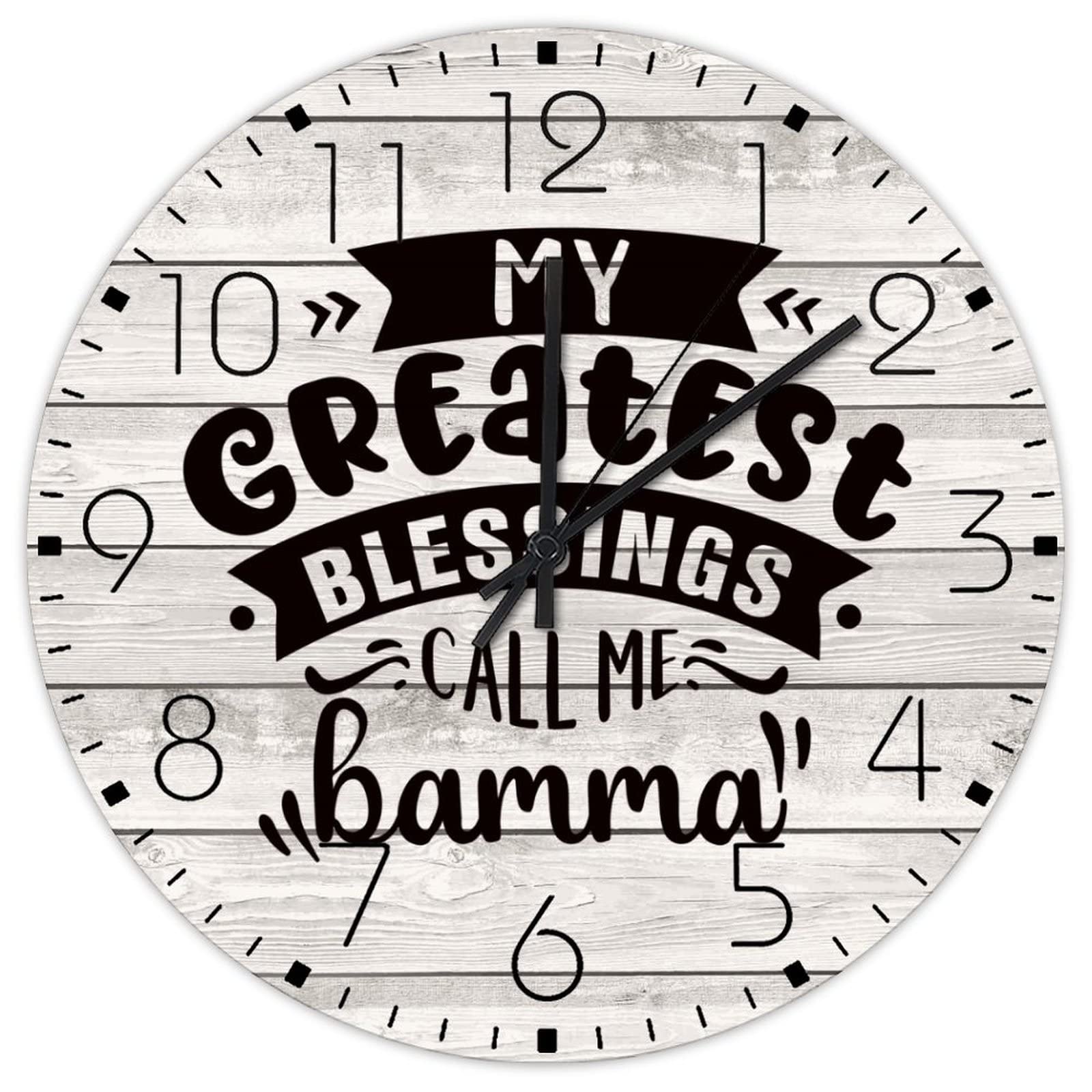 Horloges murales en bois de 38 cm personnalisées et silencieuses pour atelier