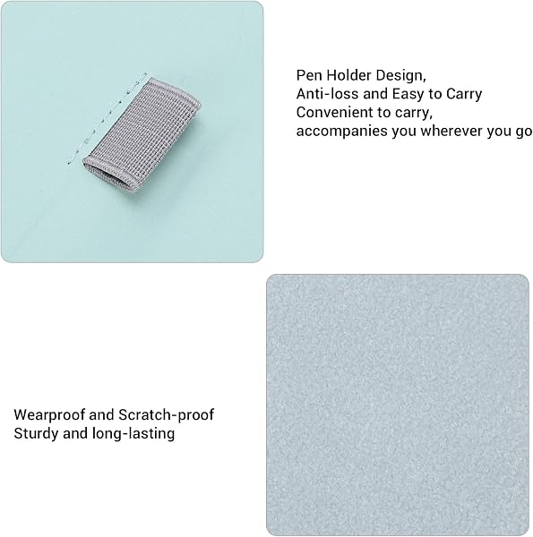 磁気スリーブケース Kindle Scribe 2022 2024 10.2 インチおよび Kobo Elipsa 10.3 インチ E リーダー用、保護ポーチバッグケースカバー (ライトブルー) - 4