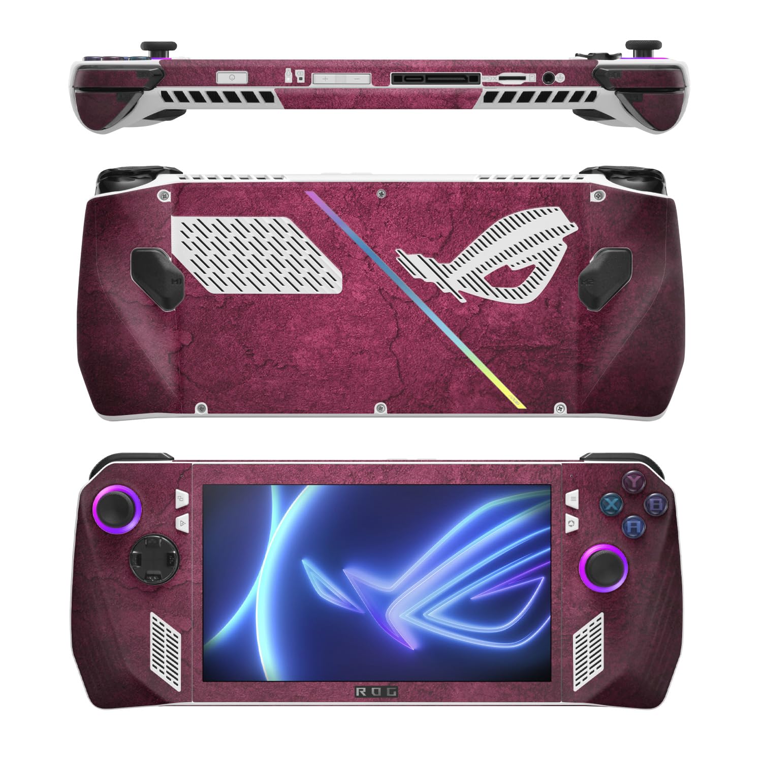 MightySkins Skin Compatible with Asus ROG Ally - Pink Gravel | Protective, Durable, and Unique Vinyl Decal wrap Cover | Easy to Apply, Remove, and Change Styles
