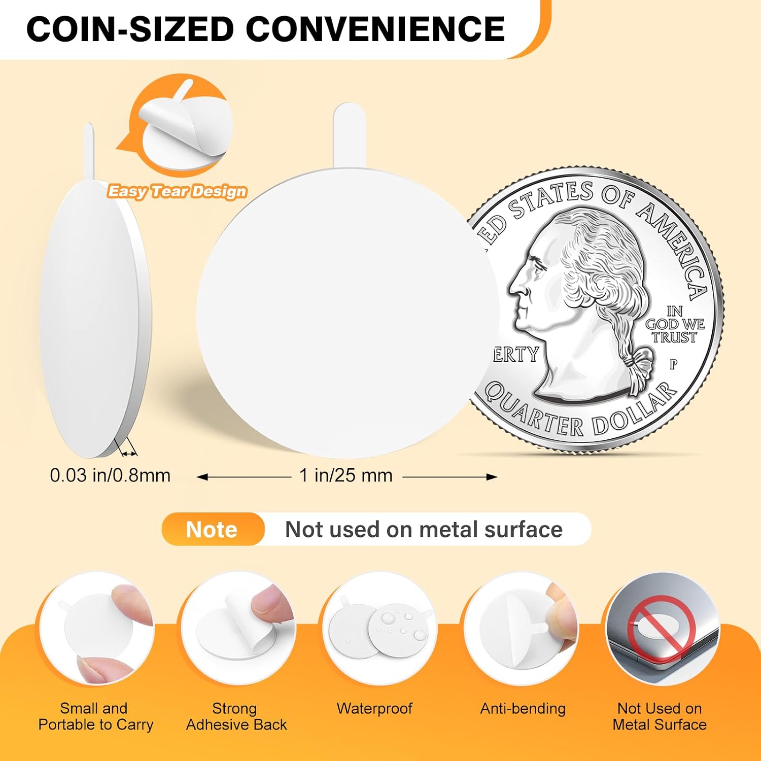 SummerBrite NFC Tags NTAG215 Stickers Blank Programmable NFC Coins, 30 Pcs image 2