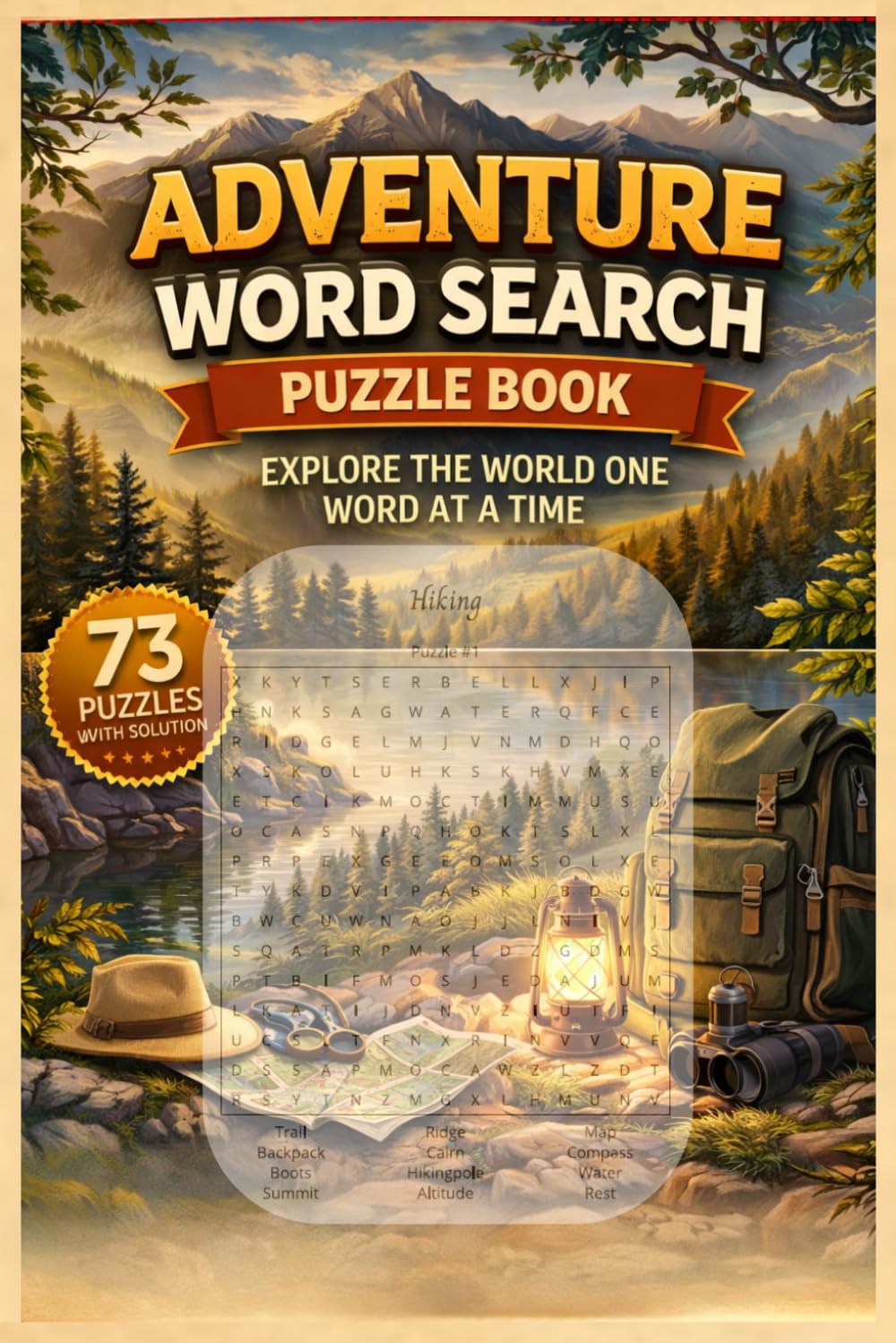 Adventure Word Search Puzzle Book: 73 Exciting Puzzles for Explorers, Travelers, and Puzzle Lovers