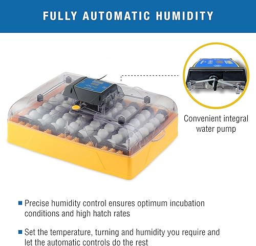 Miniatura 8 de Brinsea Ovation 56 EX - Incubadora de huevos con control automático de humedad y giro de huevos para incubar 56 pollo, pato, otros huevos de pájaro
