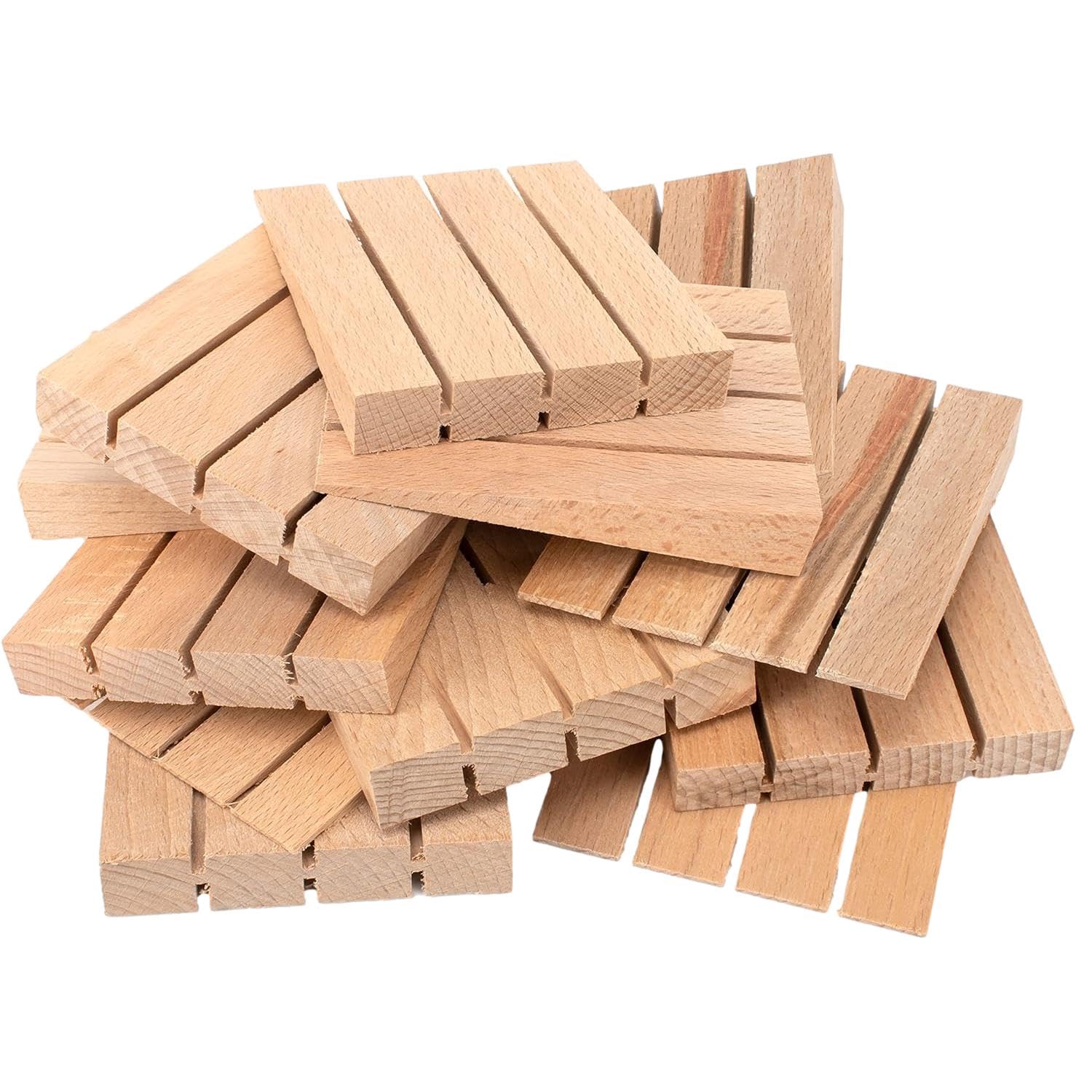Taskar Hardwood Fence Panel Wooden Wedges Wood Shims (48 Pack)