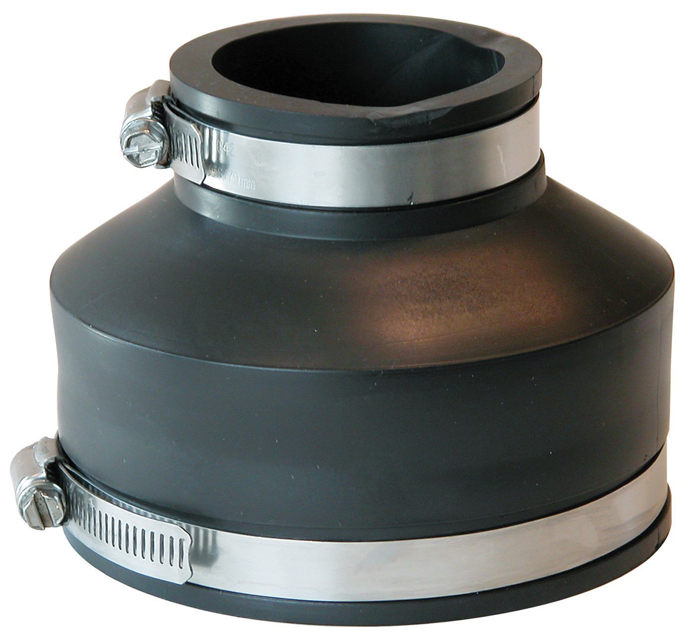 Photo 1 of Fernco P1056-42 Flexible PVC Reducing Coupling, Connects 4" Pipe to 2"