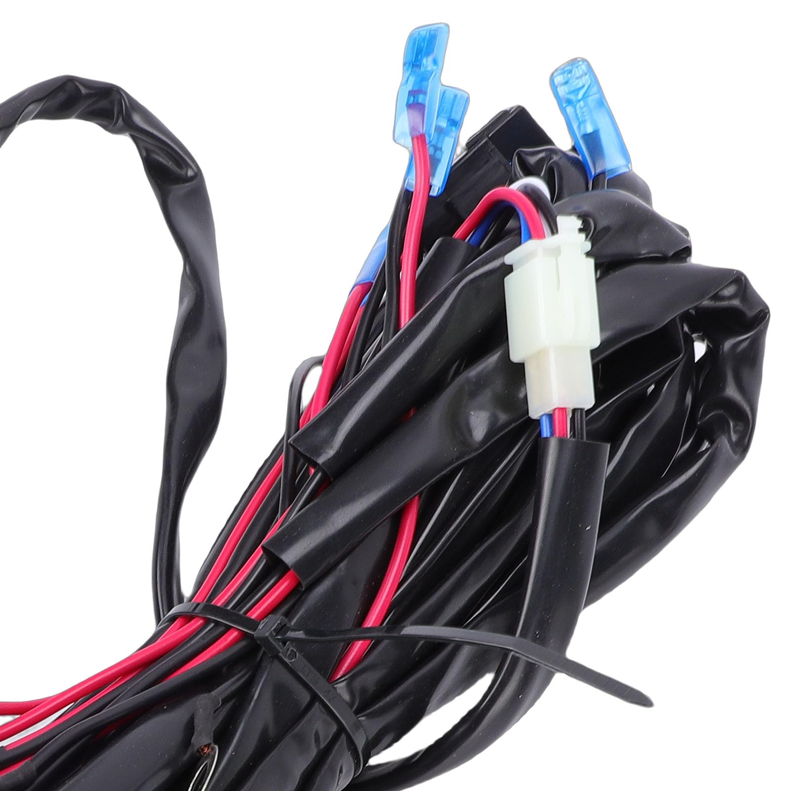 Cuifati Zestaw Okablowania Listwy świetlnej LED 16AWG, Przełącznik Kołyskowy 20 A Włącznik/wyłącznik Płytka Przekaźnika Mocy do Samochodów, łodzi, Quadów, Motocykli, Przyczep, z Panelem ABS, Cewkami