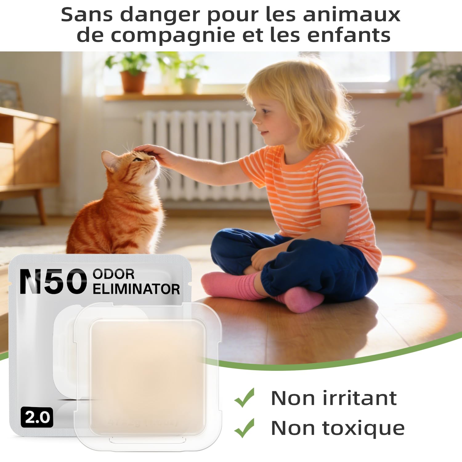 Désodorisant Autonettoyant Bac à litière pour Pura Max 2/Pura Max, Désodorisant N50 2.0, Parfum Longue Durée, Ingrédients Sùrs, Non Irritant (2.0-6 Paquets)