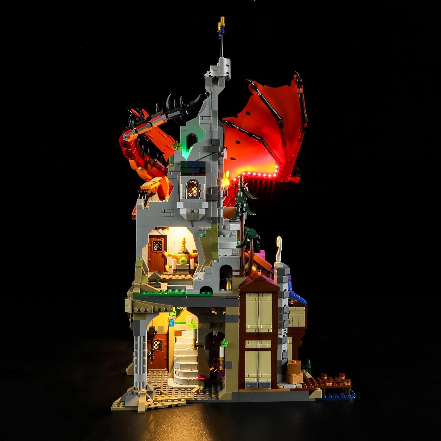 LIGHTAILING Light for Lego-21348 Dungeons & Dragons: Red Dragon's Tale - Led Lighting Kit Compatible with Lego Building Blocks Model - NOT Included The Model Set