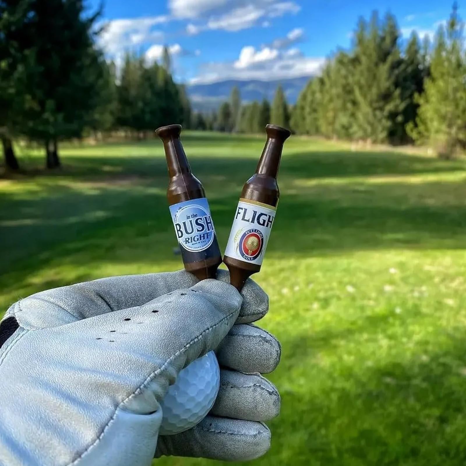 Tees Golf de Botella de Cerveza, Divertidas Tees de Golf, Tees de Golf de Plástico Duraderos, para Hombres, Padre, Golfistas 3.54 Pulgadas de Alto