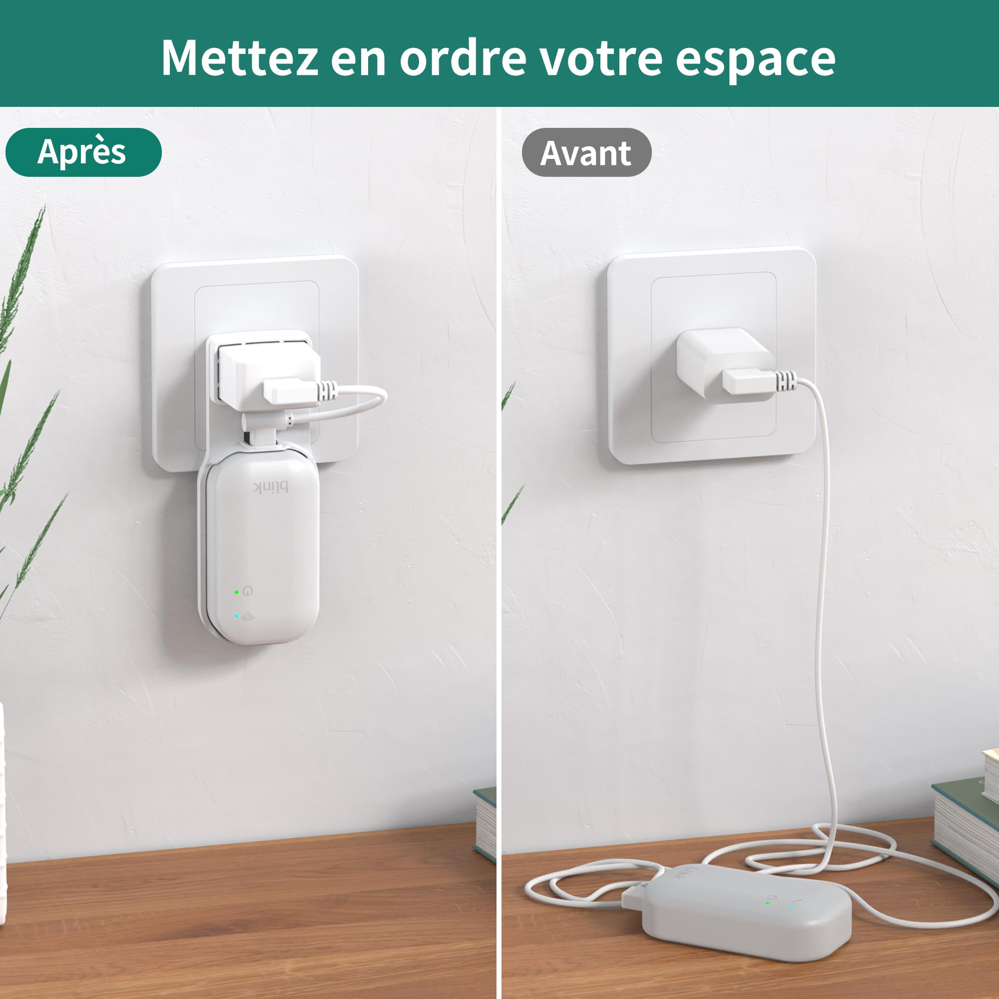 HomeMount Support Mural pour caméra Blink Outdoor avec Support Prise Sync Module Core, boîtier de Protection étanche et Fixation réglable à 360° pour Blink Outdoor 4/3 / 2K+ (3 pièces)
