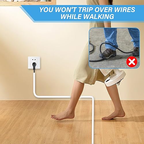 Miniatura 6 de Ocultador de cable de 78 pulgadas para TV montado en la pared, ocultador de cable de silicona autoadhesivo para cables en la pared, gestión de