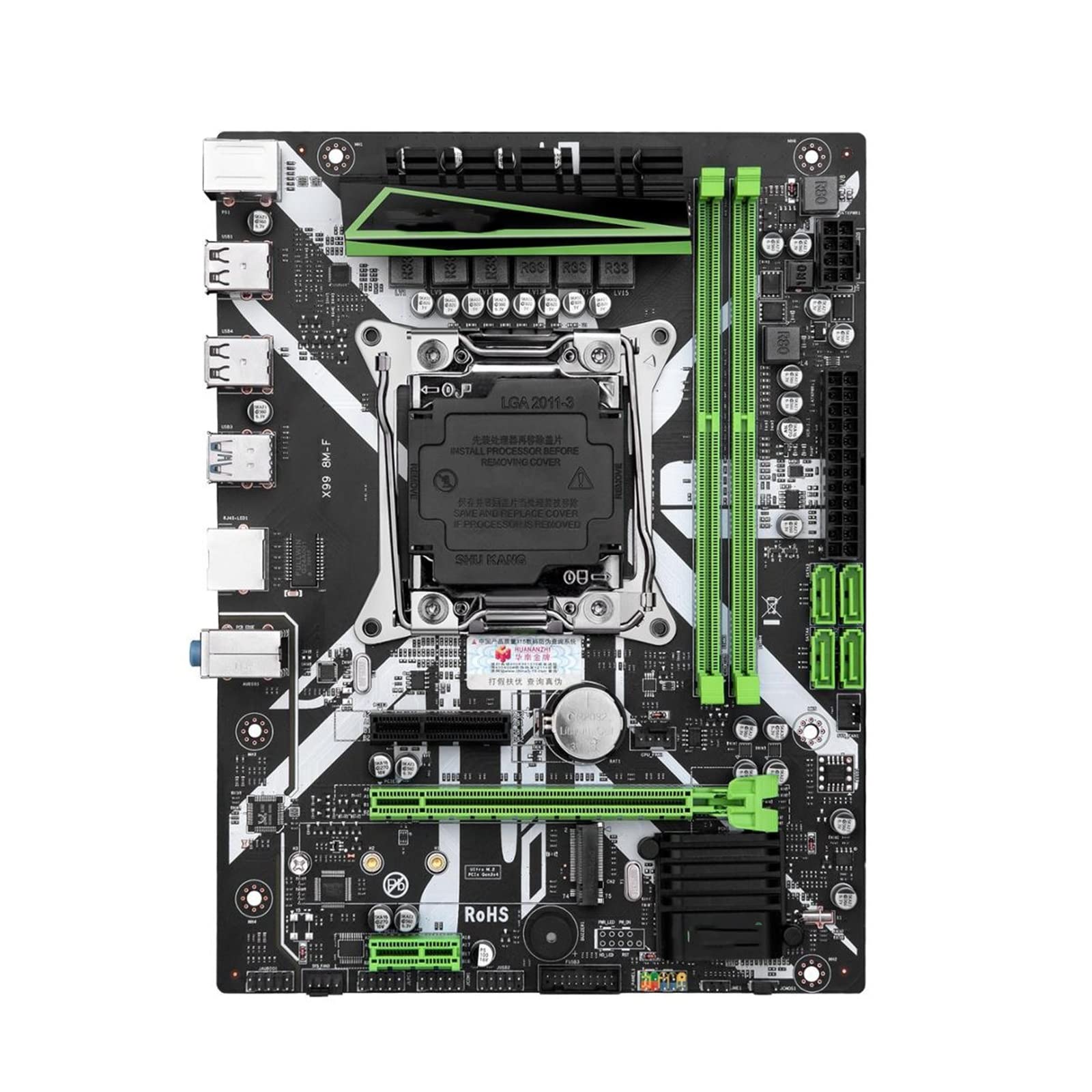 Motherboard Gaming Fit for HUANANZHI X99 Motherboard with XEON E5 2620 V3 Memory Combo Kit Set NVME USB3.0 MATX Server, DISPRA9524