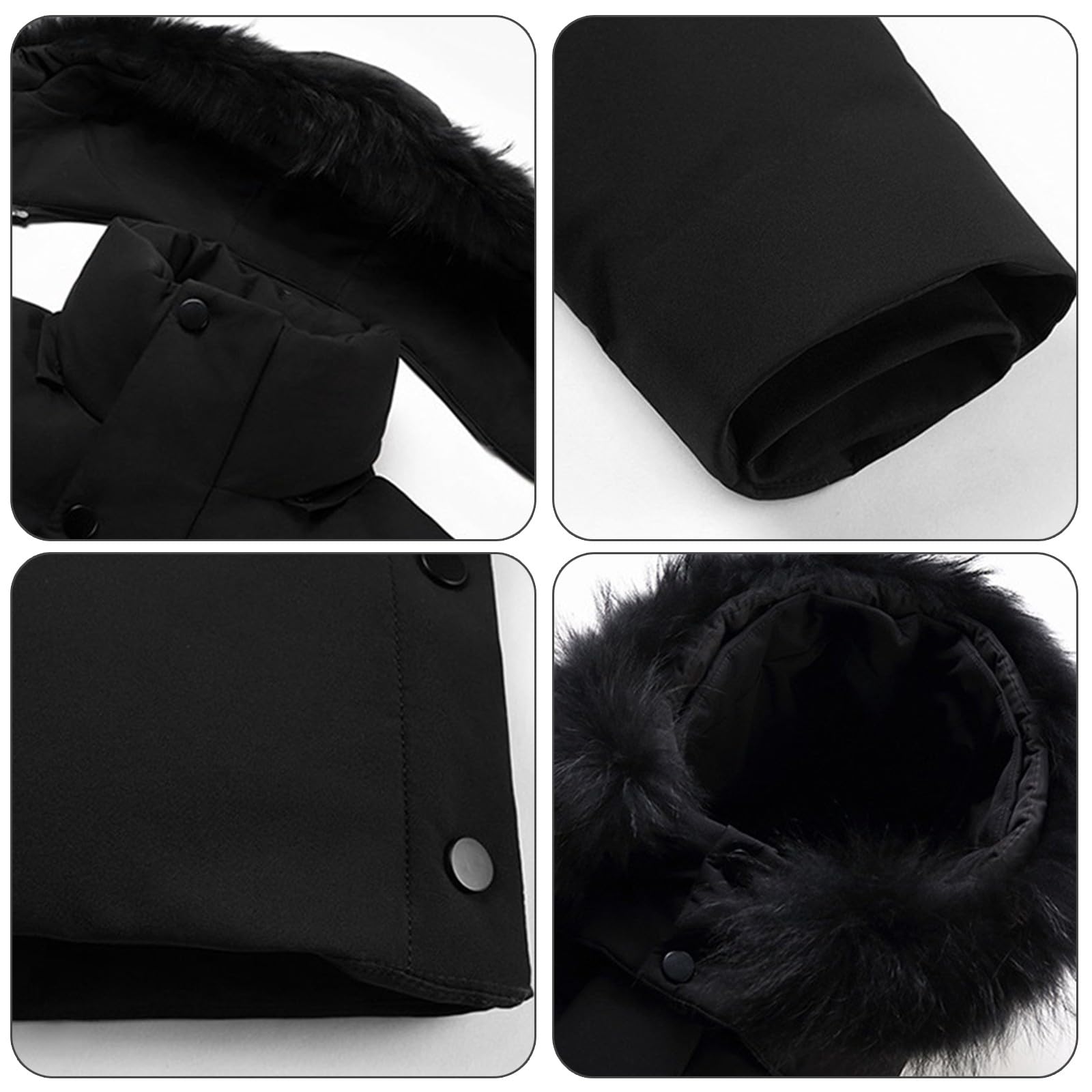Giubbotto Invernale Uomo Lungo Casual Invernale Caldo Giacche Con Cappuccio Tinta Unita Spesso Piumino Manica Lunga Antivento Impermeabile Giacca Con Cerniera Addensare Trekking Cappotto Con Tasche