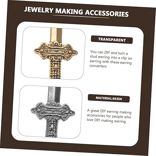 Miniatura 5 de Garneck Katana Stiletto Colgante 50pcs Vintage Colgante Fabricación de Joyas Hallazgos 3er aniversario boda Regalos Esgrima Metal Colgante DIY