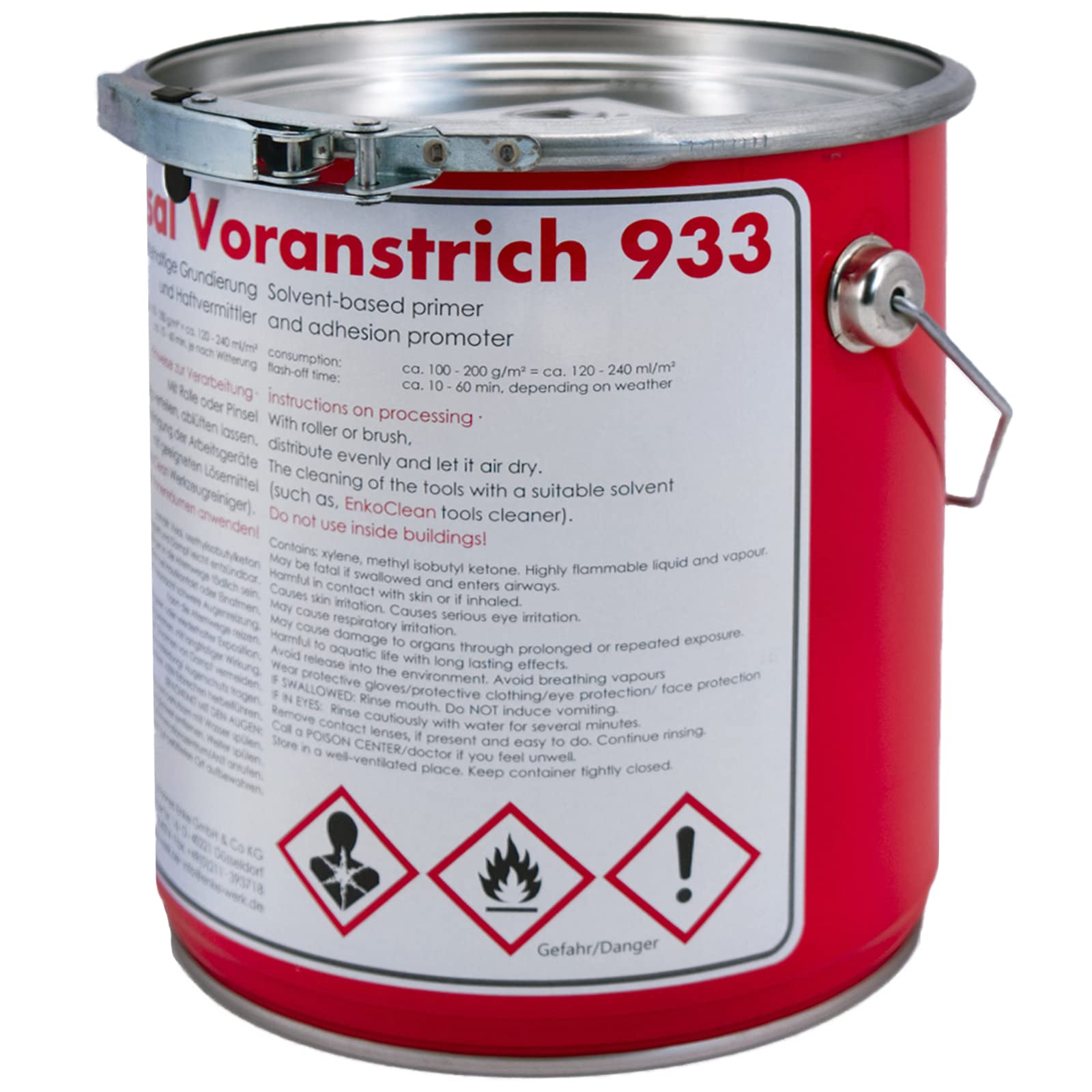 Enke Universal-Voranstrich Haftgrundierung | 2,5 kg | Grundierung, Haftgrund für Enkopur®, Enkolan® usw. - Dachabdichtung, Dachbeschichtung | für Beton, Estrich, Bitumen, Stein, Metall