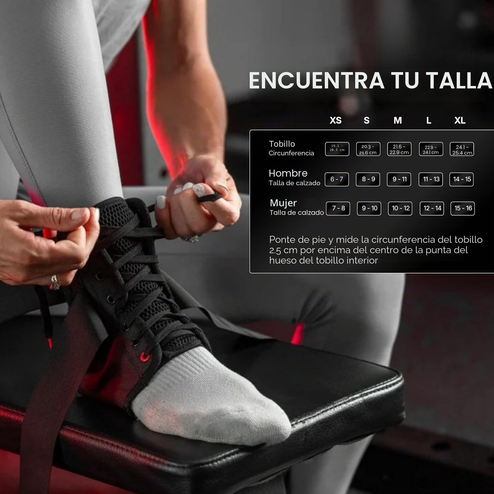 McDavid 195 Estabilizador de tobillo con cinta Unisex adulto