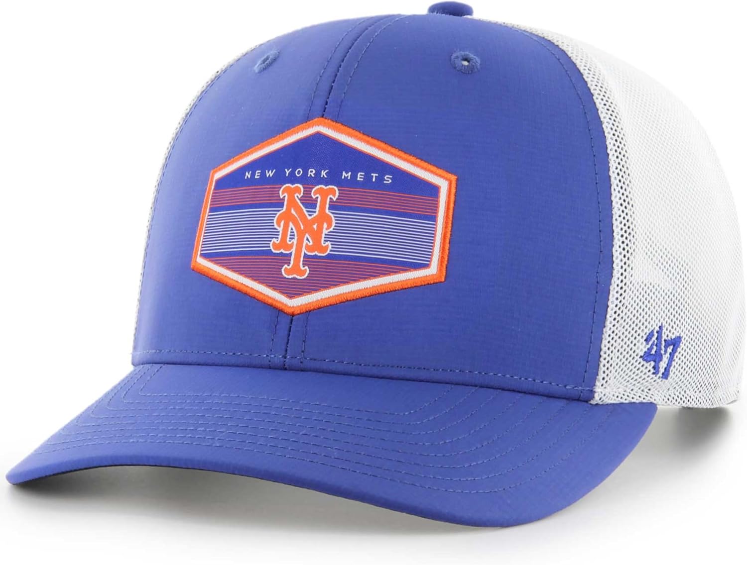 47 MLB Burgess Adjustable Snapback Mesh Trucker Hat, Adult One Size Fits All