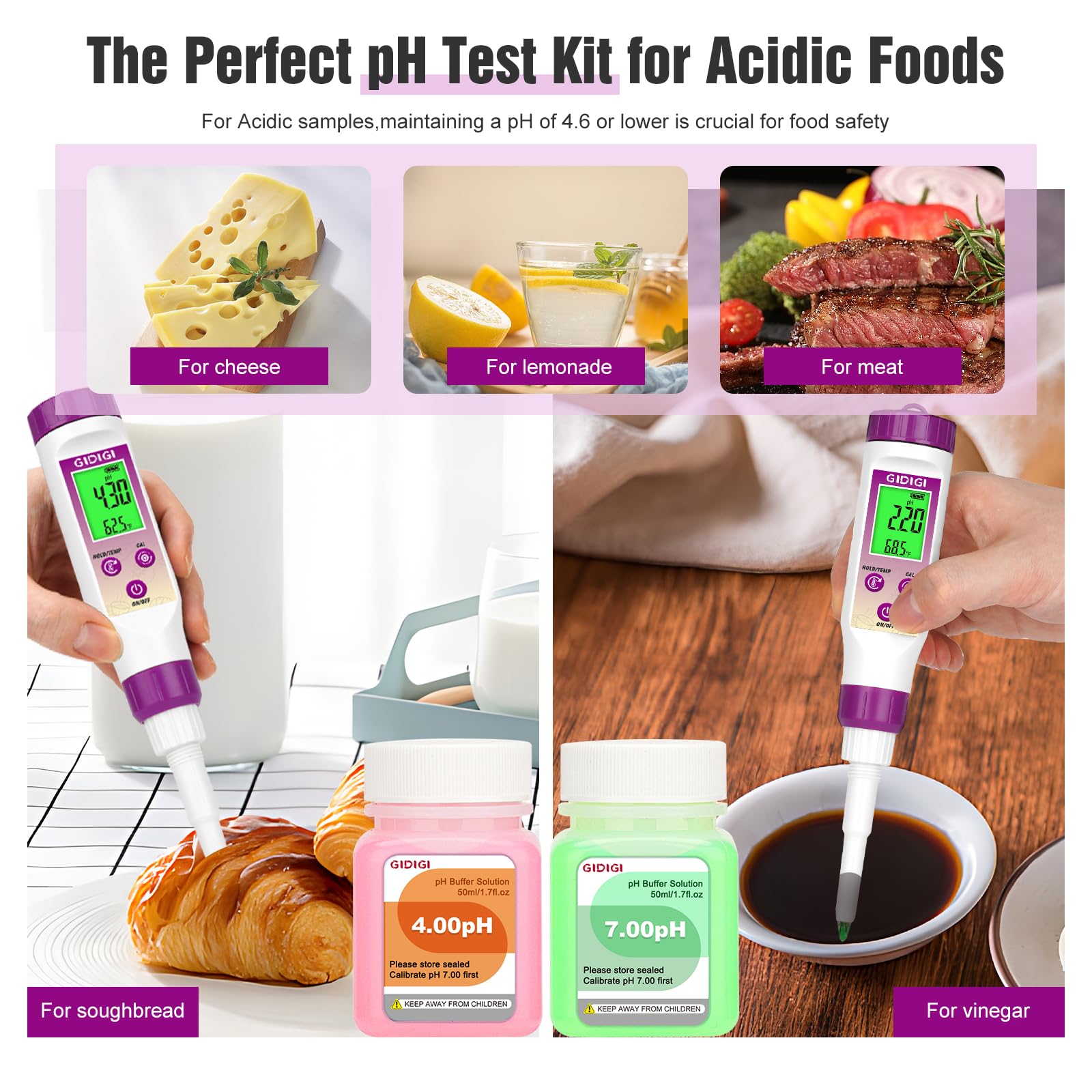 Food Fermentation pH Meter - Canning & More -3