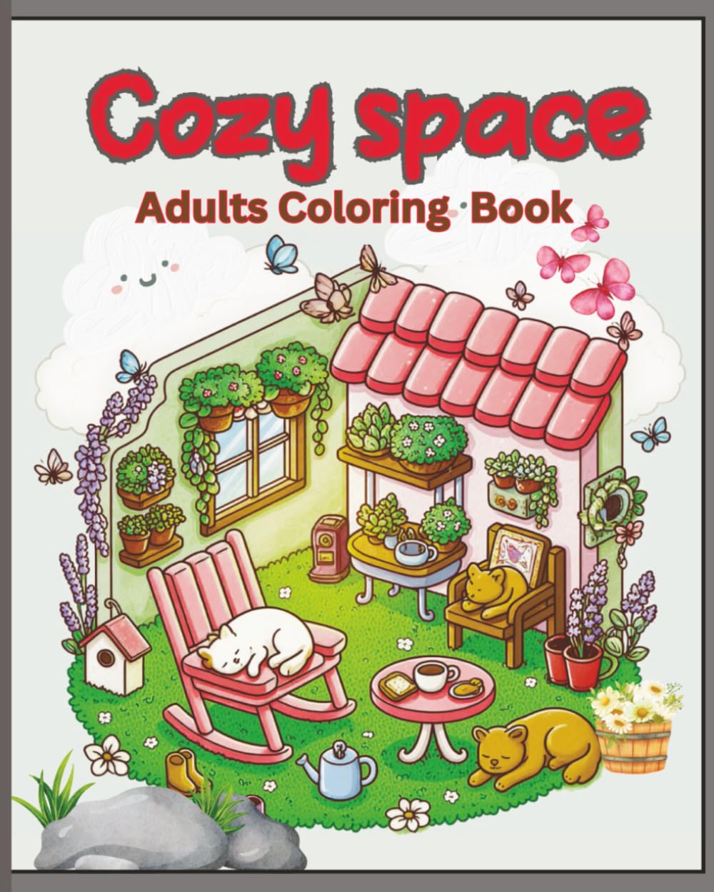 This Coloring Book Title is "Cozy Space". Stress relieving artwork. 83 pages, 41 cosy space patterns. great gift idea for teens, adults.