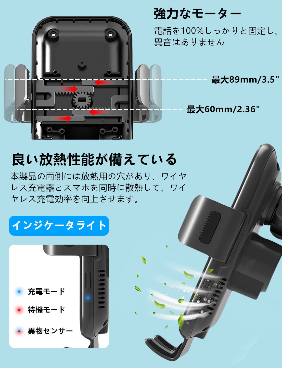 Amazon.co.jp: 車載ホルダーワイヤレス充電 シガーソケット 付 : 車