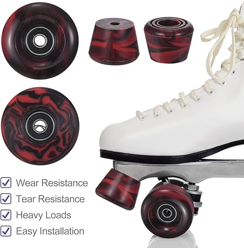 Miniatura 6 de PATIKIL Paquete de 8 ruedas de patinaje de 2.283 in x 1.260 in, ruedas de patines cuádruples con rodamiento ABEC-9 ruedas de poliuretano 82A y 2