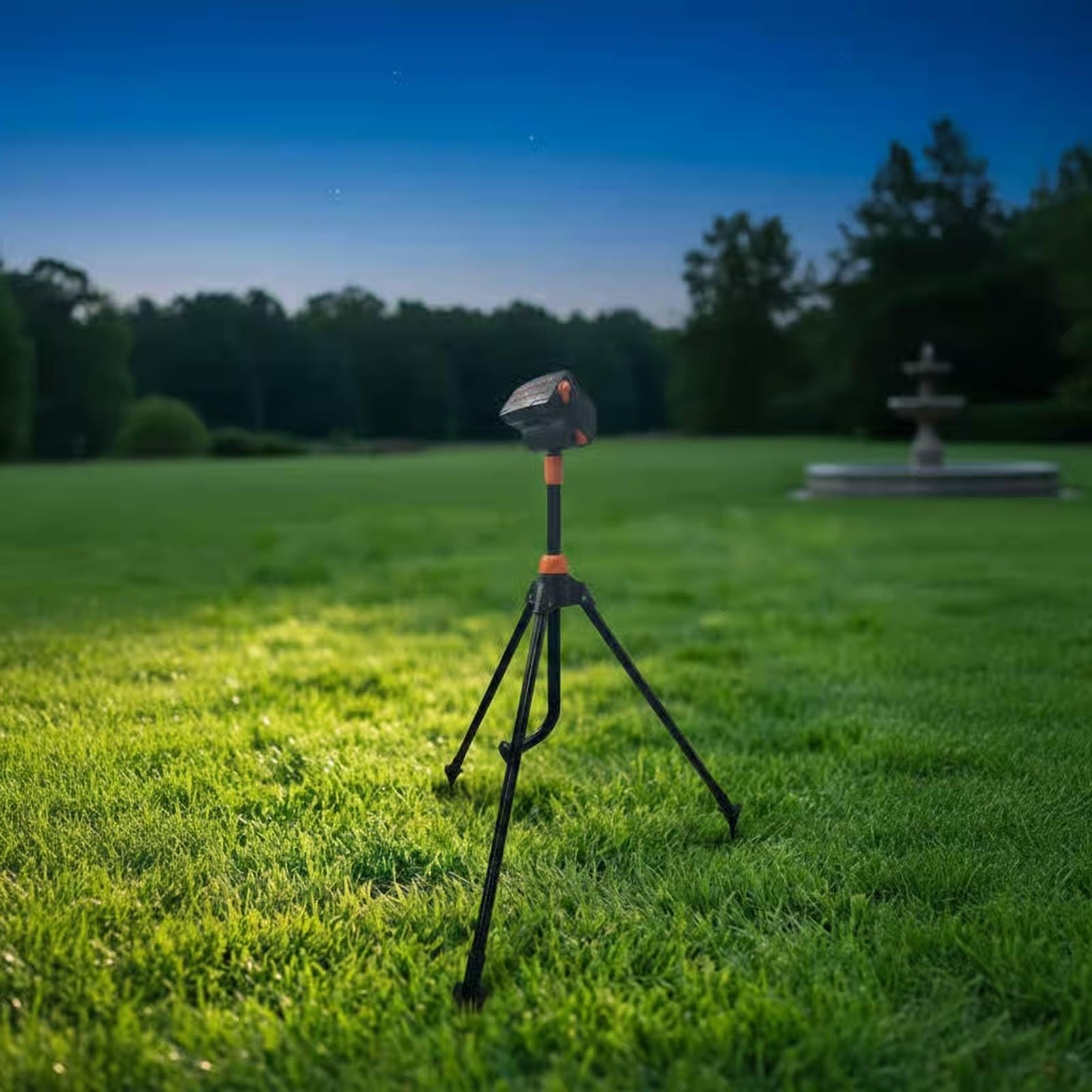 Dreibein-Sprinkler mehrere Sprühmodi höhenverstellbarer Gartensprenger große Reichweite Pendelsprenger
